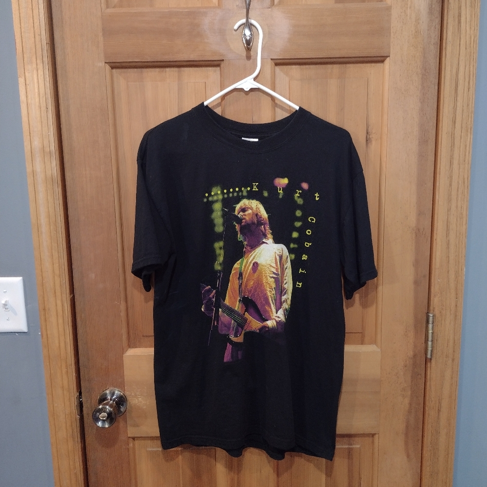 Kurt Cobain Graphic T Shirt 2004 Rock Music Grunge Size M The End Of Music VTG